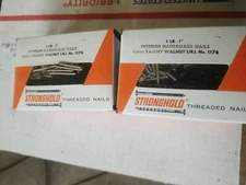  Stronghold  1  INCH Tawney Walnut Hardened TRIM NAILS  2 LB