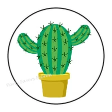 CACTUS ENVELOPE SEALS LABELS STICKERS PARTY FAVORS