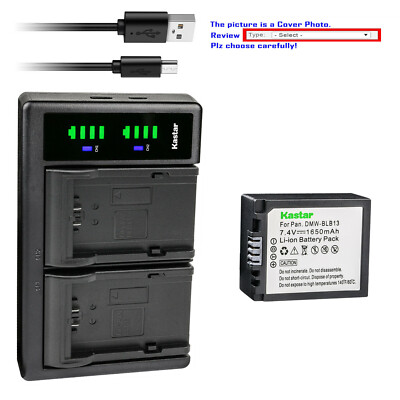 Kastar Battery LTD2 Charger for Original OEM DMW-BLB13E DMW-BLB13GK DMW-BLB13PP