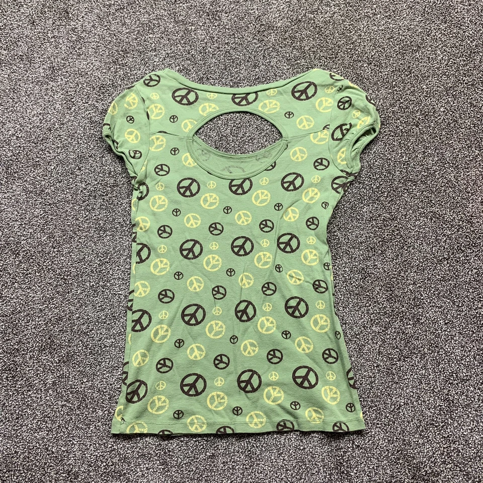 energie молодежи девочек большой короткий рукав мира знак рубашка зеленый открытый назад - Изображение 3 из 4