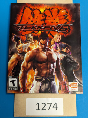 Tekken 6- PS3 - Manual Only **NO GAME!
