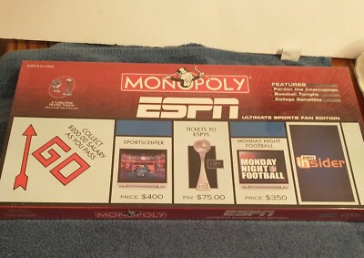Monopoly ESPN Ultimate Sports Fan Collector's Edition Brand NEW