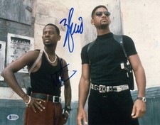 MARTIN LAWRENCE WILL SMITH SIGNED AUTOGRAPH BAD BOYS 11X14 PHOTO BECKETT BAS