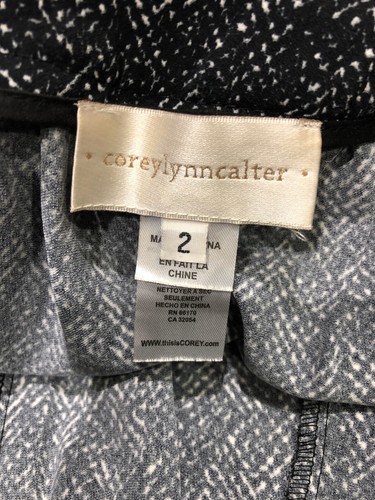 Anthropologie $118 Corey Lynn Calter Town Shorts Skort Ruffle Skirt Black Size 2 - Picture 8 of 12