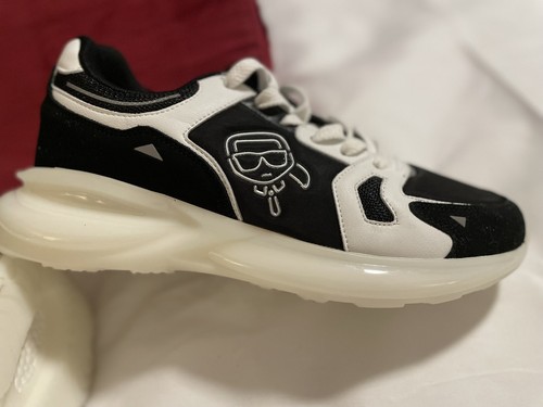 KARL LAGERFELD PARIS Men's Metallic Karl Head Lace-Up Sneakers 11.5M - Picture 8 of 14