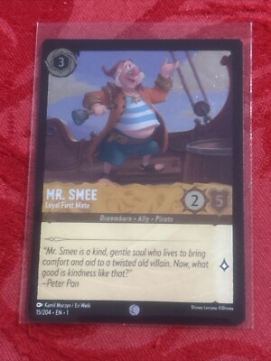 FOIL Disney Lorcana - Mr. Smee - Loyal First Mate - 15/204 FOIL