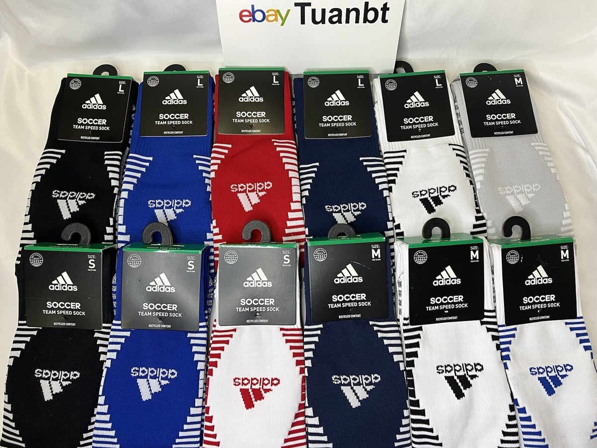 BRAND NEW Adidas Team Speed 3 OTC Soccer Socks Adult NCAA Official