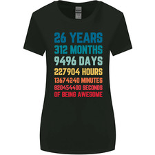 26th Birthday 26 Year Old Womens Wider Cut T-Shirt
