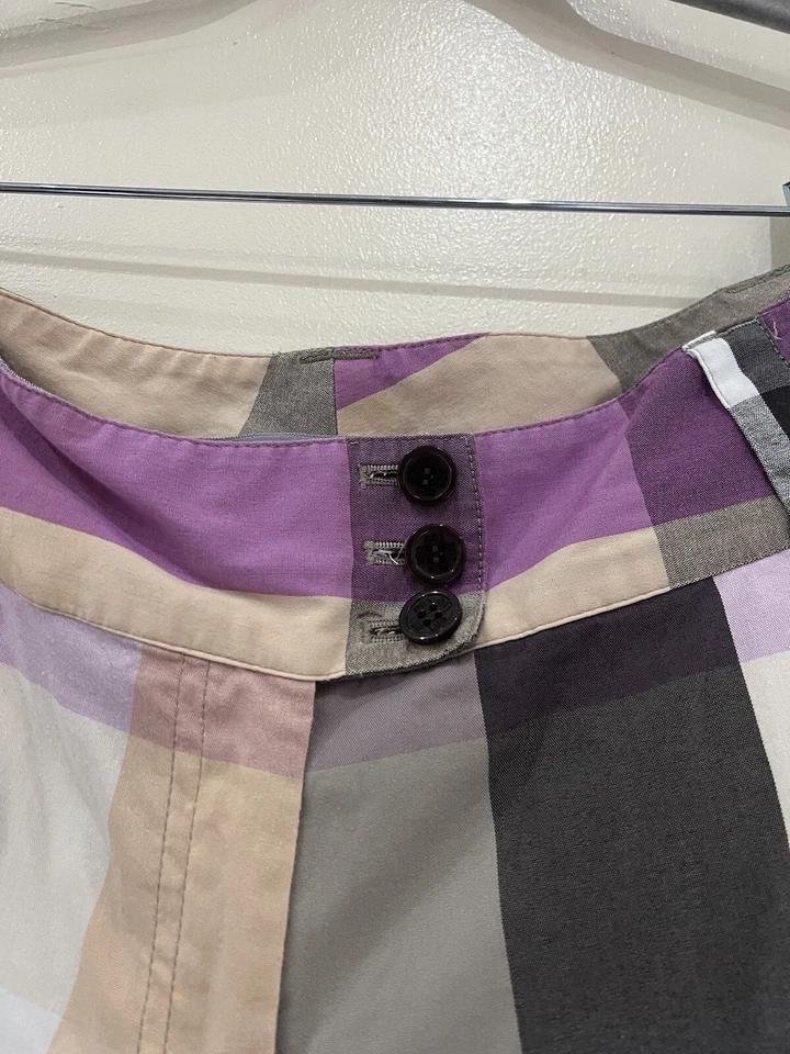 LIJA Women's Checked Golf Shorts (Size UK 10)- Cotton Rich - Image 2 of 4