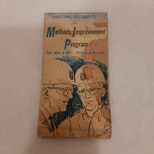 Vintage Bethlehem Steel Methods Improvements Company Note Pad Small Ephemera HTF