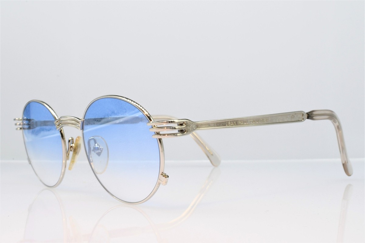 小物 Jean Paul Gaultier Aged l Sunglasses NEW JEAN PAUL GAULTIER 56 8002 VANILLA ICE CHANGEABLE TEMPLES 1990