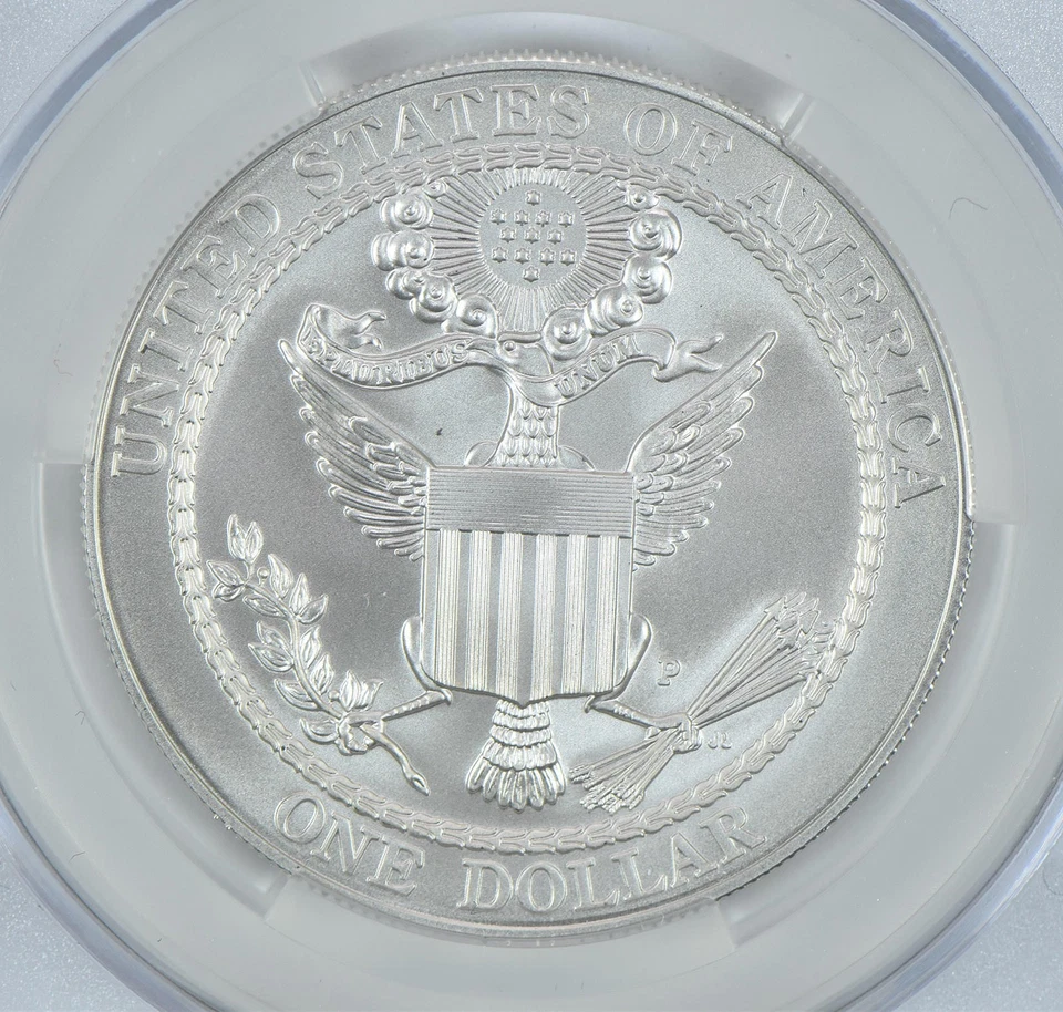 2008-P Bald Eagle Commemorative Silver Dollar MS70 CAC - Image 4 of 4