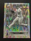 Mike Trout Ray Wave Negative 2022 Topps Chrome Baseball Card #200
