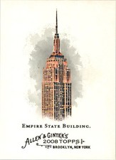 2008 Topps Allen and Ginter Baseball Card #29 Empire State Building