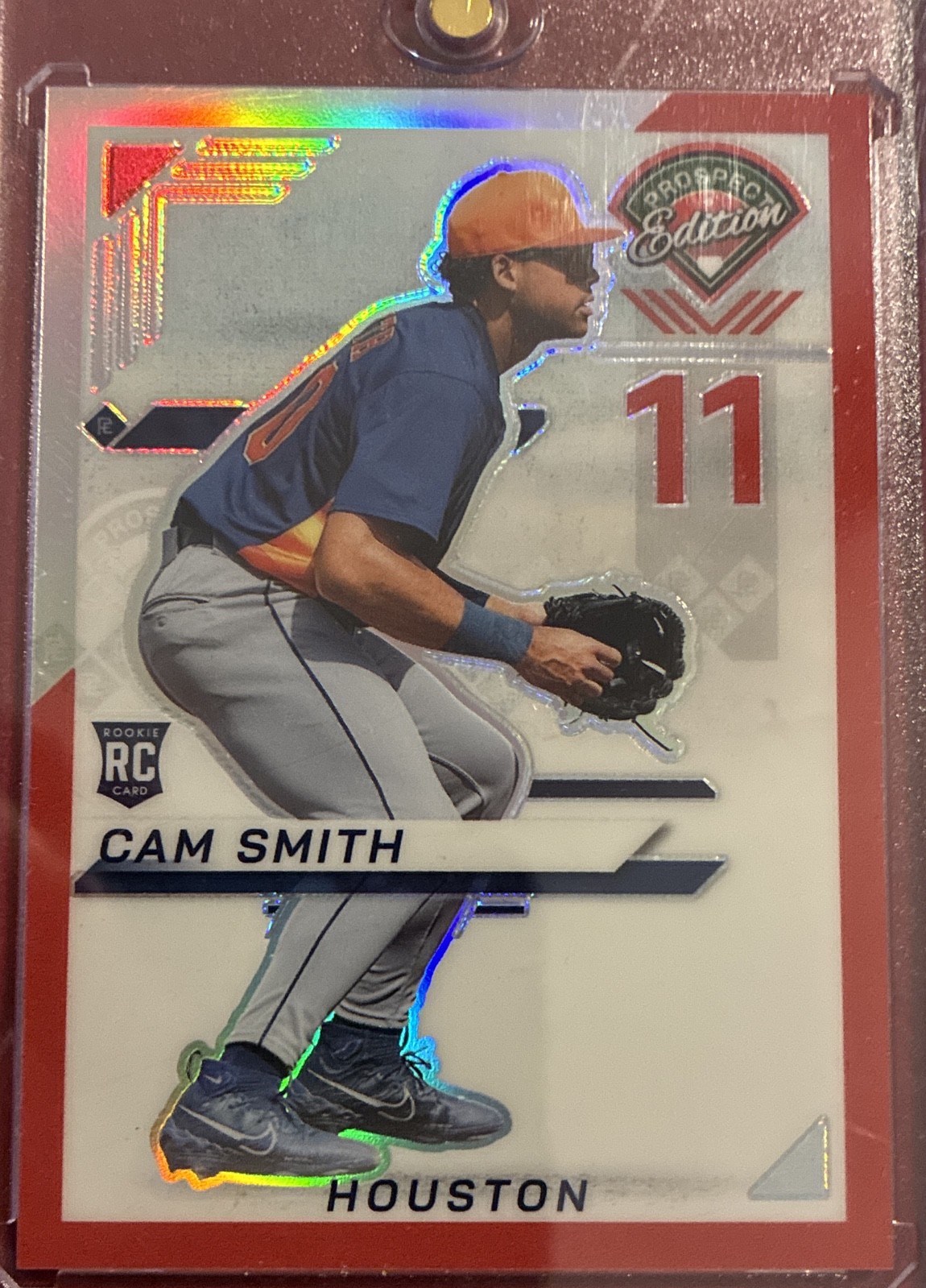 2025 Panini Prospect Edition - Cam Smith #63 Red Prizm /199 (RC)