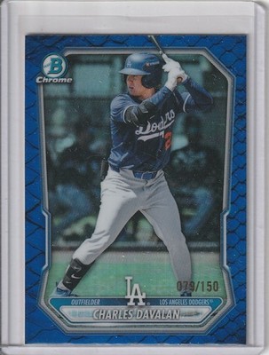 2026 Bowman Chrome CHARLES DAVALAN Blue Reptillian  BCP-73 Serial #'d 079/150