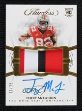 2019 Panini Flawless Collegiate Rookie 20/25 Terry McLaurin #163 Patch Auto hn4
