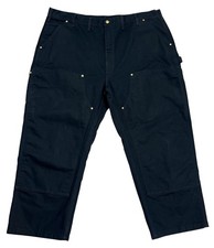 Carhartt Pants Mens 44x30 Loose Original Fit Double Knee Made in USA Black
