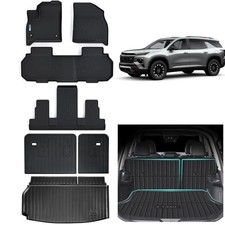 Floor Mats Trunk Mat For ALL-NEW 2024 2025 Chevy 2024 Traverse 7 Seats
