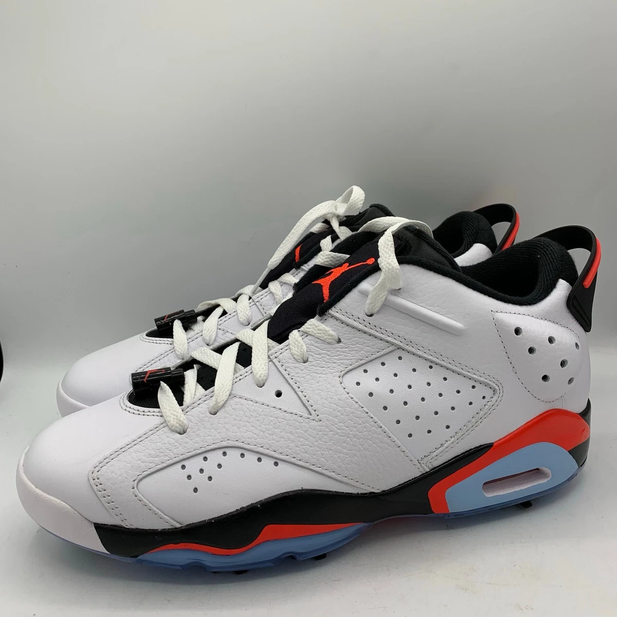 Nike Air Jordan 6 Retro Low Golf Shoes Mens Size 10.5 White