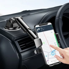 Car Cell Phone Holder Retractable Mount Support GPS Phone Bracket Accessories