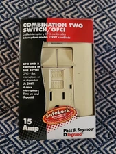 Legrand Pass & Seymour Gfci Outlet Combo/switch Double Interrupteur 125V 120V 