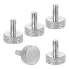 M4x8mm Knurled Thumb Screws 12mm Dia. Stainless Diamond Knurled Screw 5 Pcs