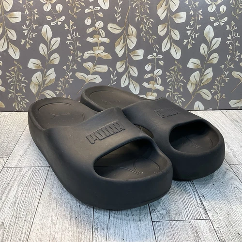 Puma Shibusa Slide sandali donna neri casual neri plateau nuvola taglia 6