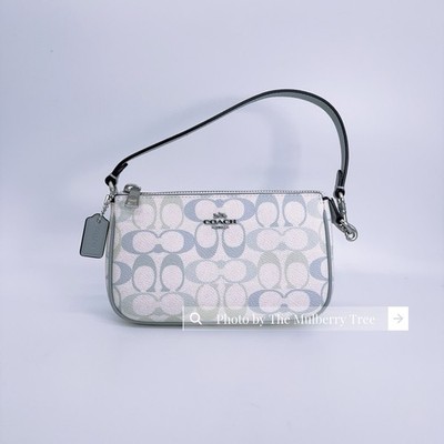 Coach CDW29 Nolita 19 In Pretty Signature Canvas Chalk Blue