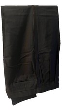 Tuxedo Pants Slacks 32x31  Pleated Black Satin strip Read