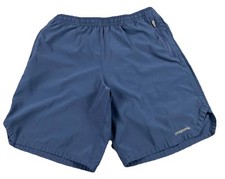 Patagonia Men's Navy Blue Lined Performance Shorts Size 28 X 7" Drawstrings