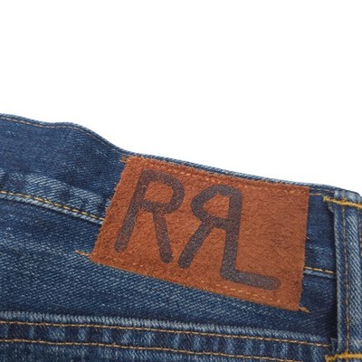 RRL Double RL Slim Bootcut Ridgeway Twill Blue Selvedge Denim