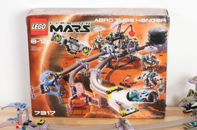 LEGO LIFE ON MARS 7317 Aero Tube Hangar - 100% complete w/ box and manual