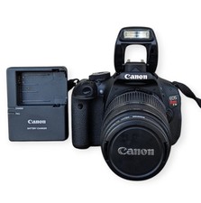 Canon EOS Rebel T3i DSLR Black Digital Camera 55-250mm Lens Tested Works