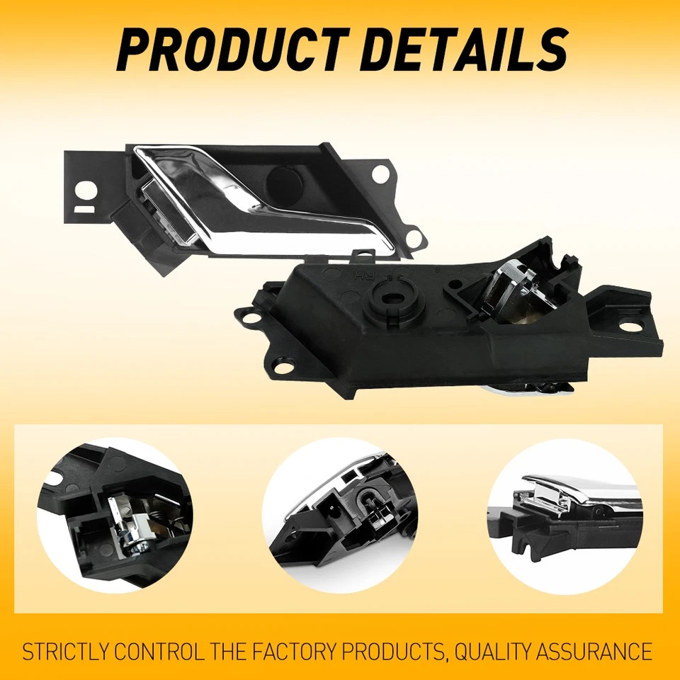 4X Manija interior de puerta delantera trasera izquierda derecha para Chevy Captiva Sport 2012-2015 14 Foto 4 de 4