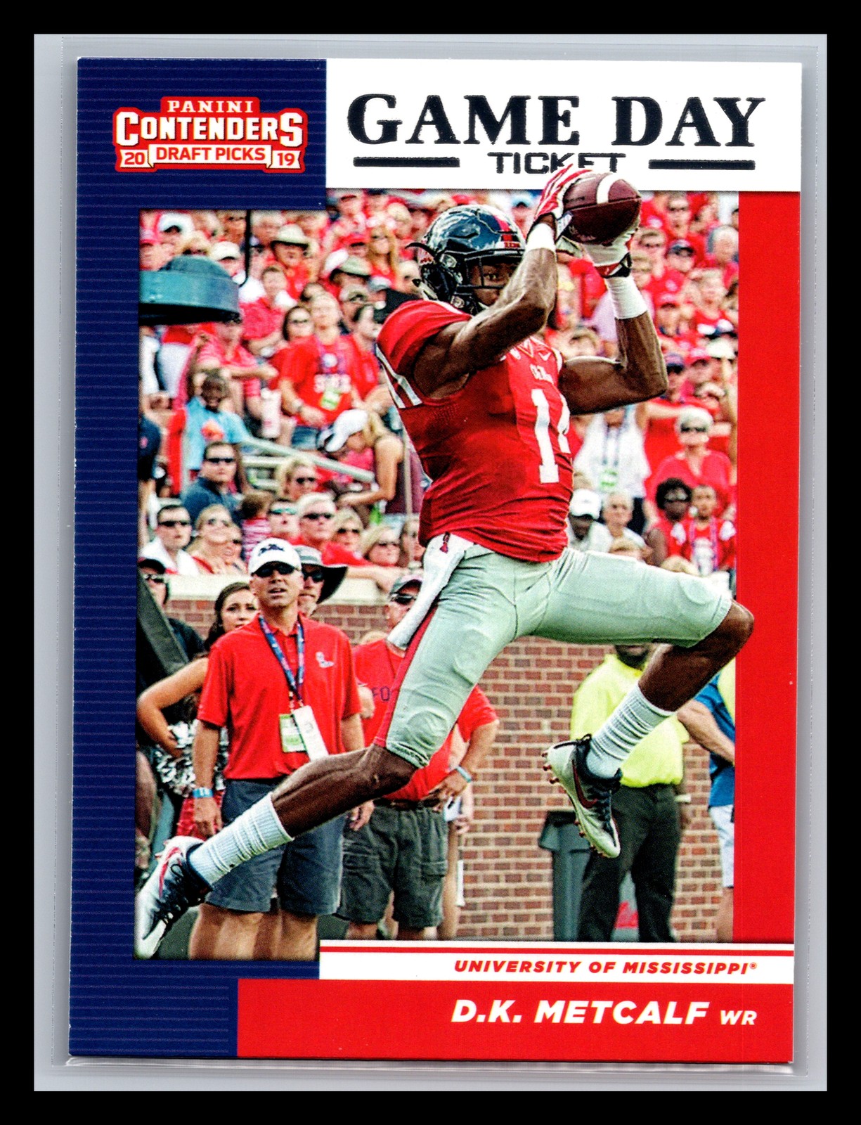 D.K. Metcalf Ole Miss Rebels 2019 Panini Contenders Draft Picks #30 Game Day