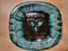 Drip Glaze Blue Green MCM Ashtray