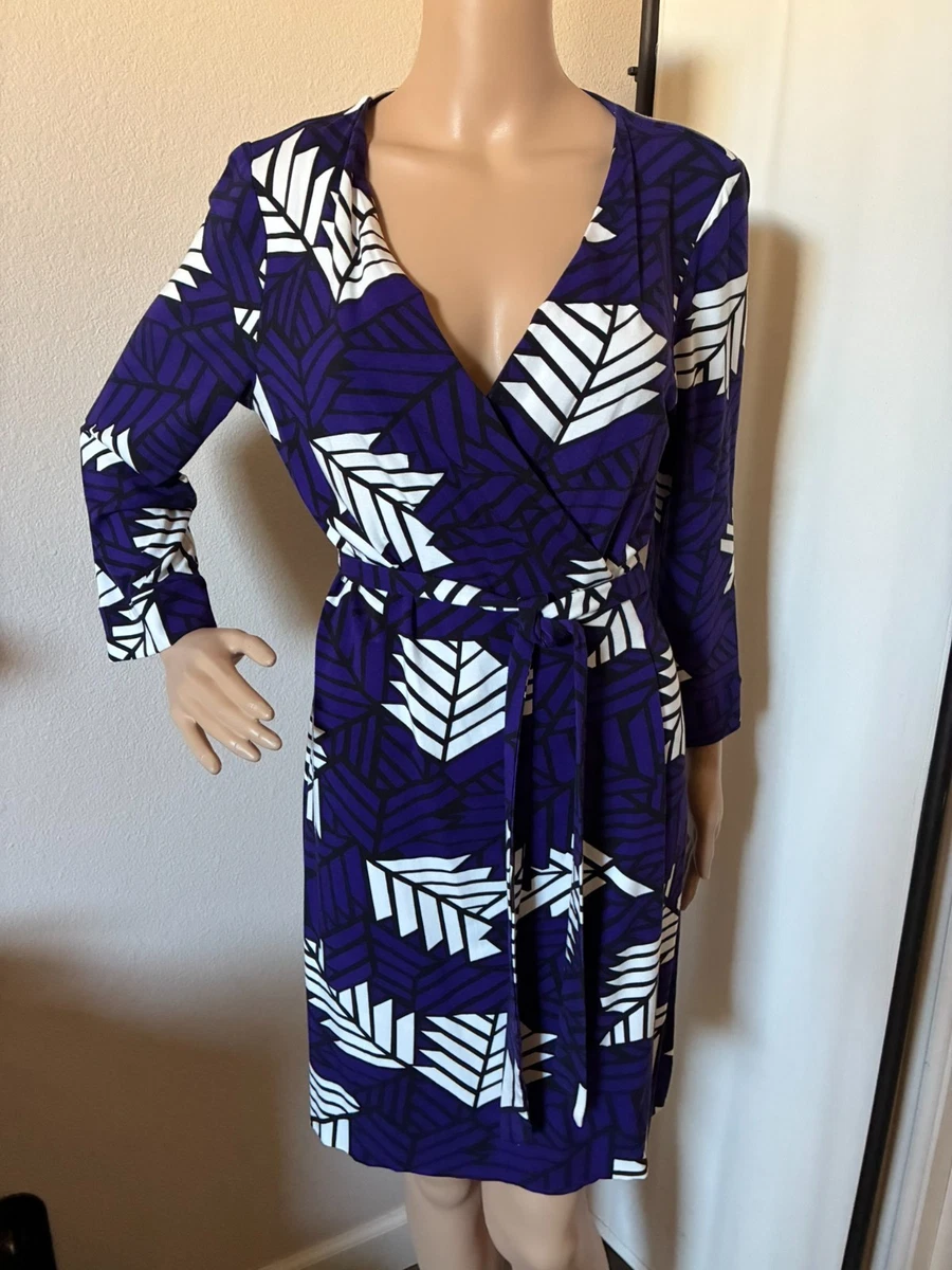 julian silk jersey mini wrap dress Diane Von Furstenberg for sale Black-Nude