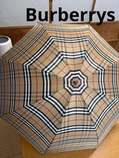 Burberrys Retro Check Folding Rain Umbrella