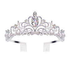 Crystal AB Rhinestones Tiaras and Crowns for Women Headband 04 AB Rhinestones