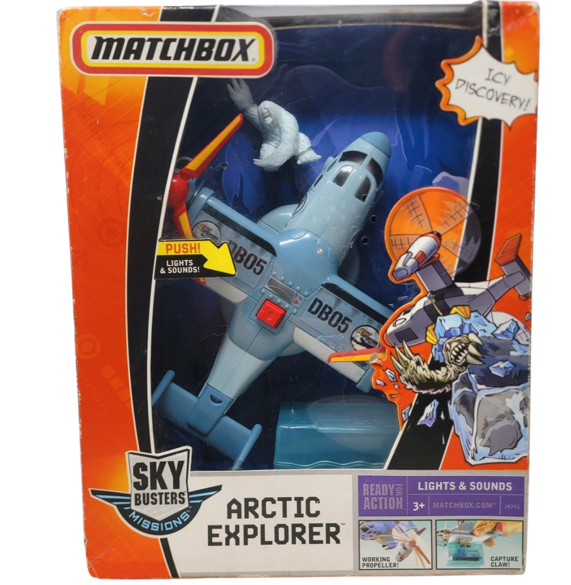 Matchbox Sky Busters Missions Arctic Explorer aIrplane 2005 New In