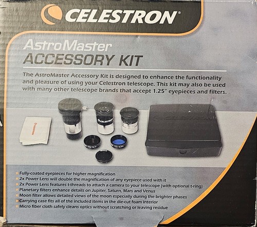 Celestron AstroMaster Telescope Accessory Kit with extras - Picture 1 of 3