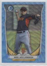 2014 Bowman Draft Top Prospects Chrome Blue Wave Refractor Mac Williamson