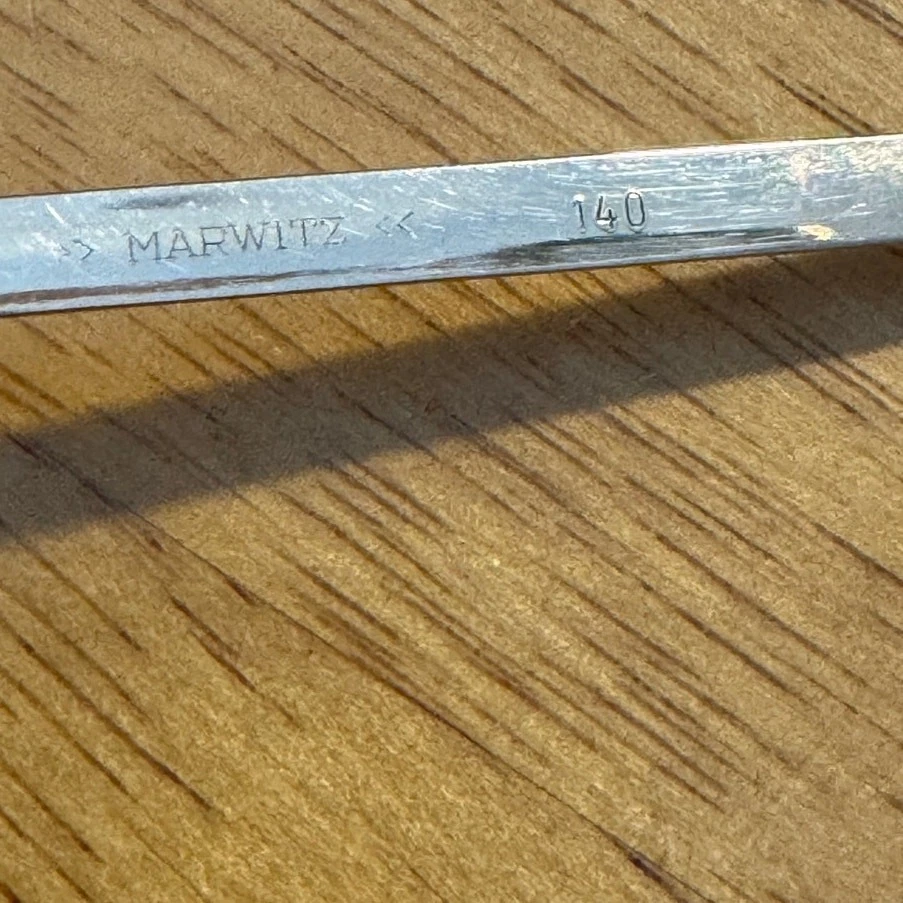 Vintage 1970s Marwitz Optima Eyeglasses Gold Tone Brown Acetate Made in Germany  - Image 2 of 4