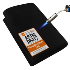 Fireproof Welding Blanket 40x40 Inch, 5mm Thick Heat Shield for Grill