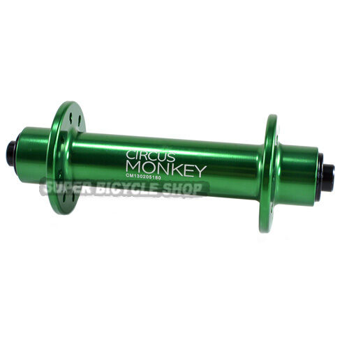 Circus Monkey HRW Road Front Hub,16 Hole, Green - Picture 1 of 2