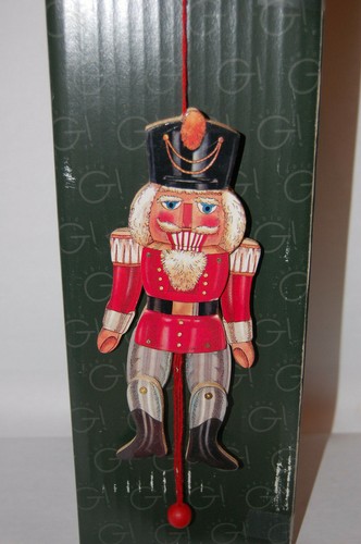 6er Set Jumping Jack Nussknacker Vintage Holz Zugschnur Weihnachtsschmuck 7,5 Zoll - Bild 2 von 12