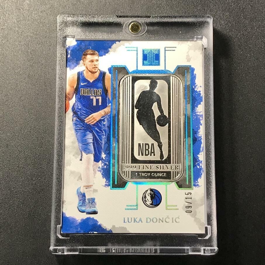 LUKA DONCIC 2019 PANINI IMPECCABLE #41 NBA LOGOMAN TROY OUNCE