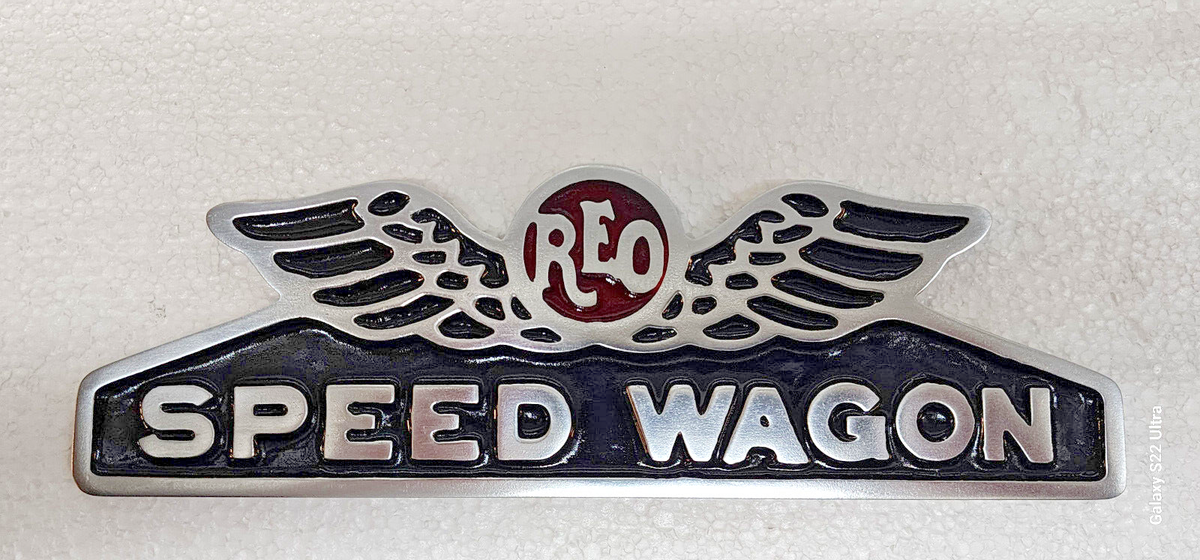 REO Speed Wagon Truck Radiator Emblem Medallion 1920s 1930s