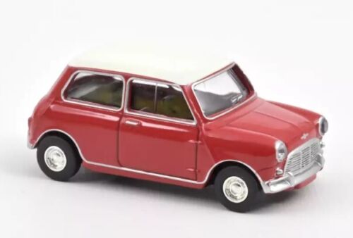 NOREV, 1964 MINI COOPER S Tartan Red with white roof, 1/64, NOREV310520
